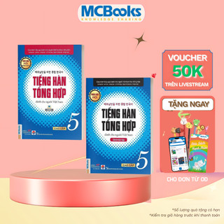 Sách - Combo Giáo Trình Tiếng Hàn Tổng Hợp Dành Cho Người Việt Nam Cao Cấp 5 (Giáo trình và Sách Bài Tập) - Bản màu