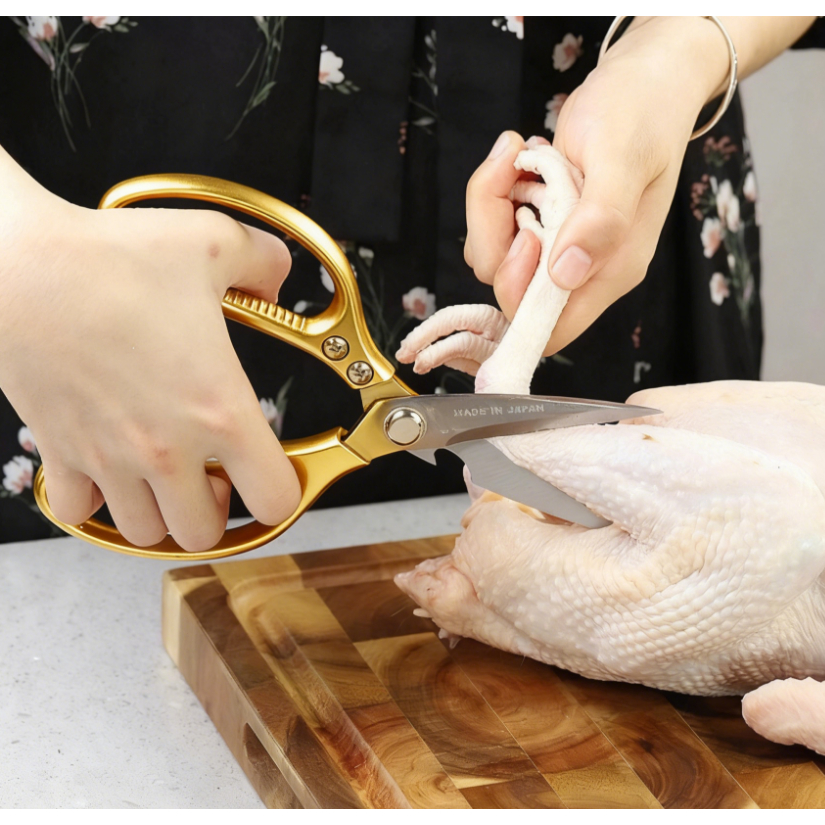 Kéo Cắt Xương Đa Năng Bằng Thép SK5 - Cắt Đứt Xương Gà, Vịt Dễ Dàng, Đa Chức Năng Trong Bếp | Chất Liệu Cao Cấp Chống Gỉ