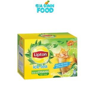 Trà Lipton ice tea vị Chanh Mật ong/vị Đào 192g (16 gói x 12g)