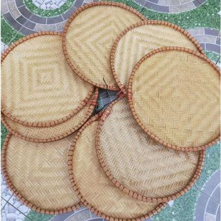 Homee.cok Mẹt Tre Đan Thủ Công Cao Cấp - Nia Tre Tròn Đựng Đồ Ăn, Decor Vintage, Chụp Ảnh Sản Phẩm