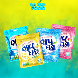 KẸO Lotte Anytime các vị Bạc hà/ Chanh/ Mận không đường Gói 60g