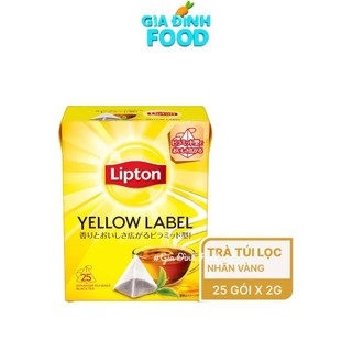 Trà Lipton Túi Lọc Nhãn Vàng Yellow Label 25 túi/ 100 túi