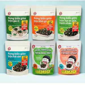 O’Food] Combo 4 rong biển giòn trộn 4 vị –Đồ ăn vặt ngon, Ăn liền, trộn cơm, ăn kèm