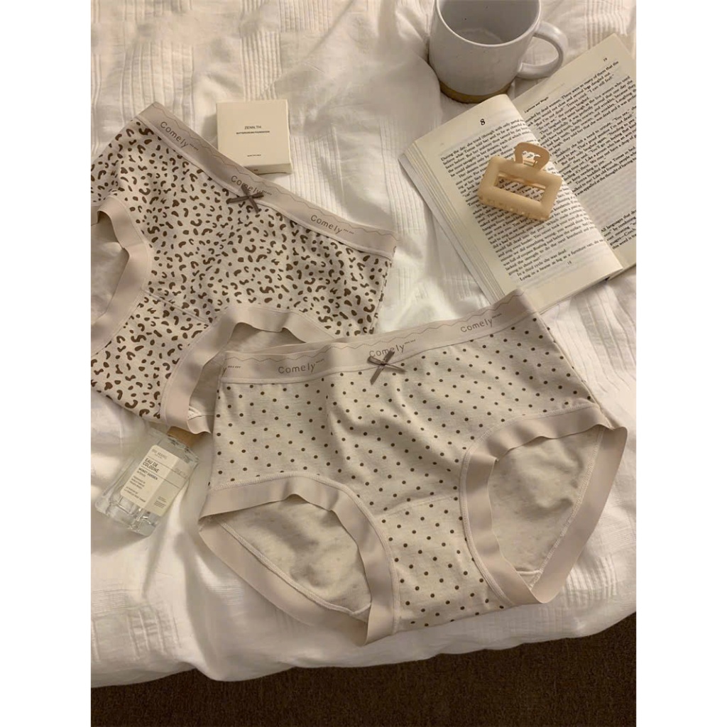 Quần lót nữ cotton kháng khuẩn cao cấp L54 mềm mịn tone nâu be họa tiết co giãn 4 chiều hot trend