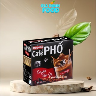 Cà Phê Phố Sữa Đá MacCoffee Hộp 10 Gói 240g
