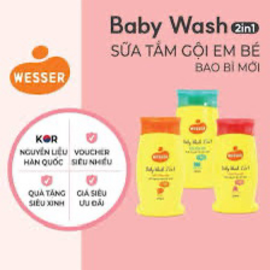 sữa tắm wesser 220ml