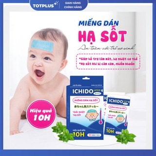 Miếng Dán Hạ Sốt Ichido - Letco - Hiệu Quả Đến 10H - Hộp 6 Miếng Dán
