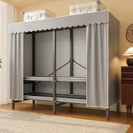 ONLY Tủ Quần Áo Không Cần Lắp Ráp Tủ Vải Đựng Quần Áo Có Thể Gập Lại Tủ Vải Đựng Quần Áo Khung Thép Chịu Lực Tủ Vải — ảnh 2
