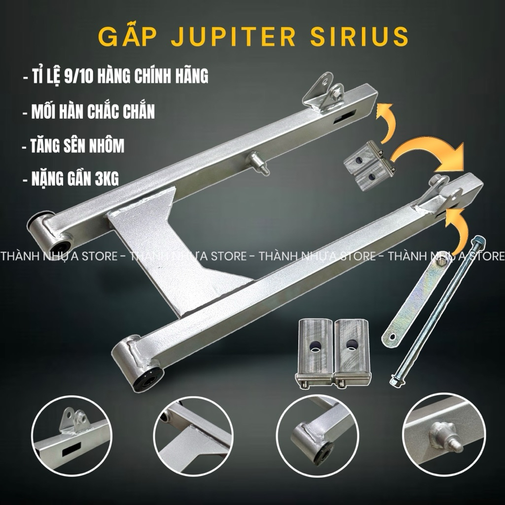 Gấp Jupiter cho Sirius full phụ kiện pát cốt
