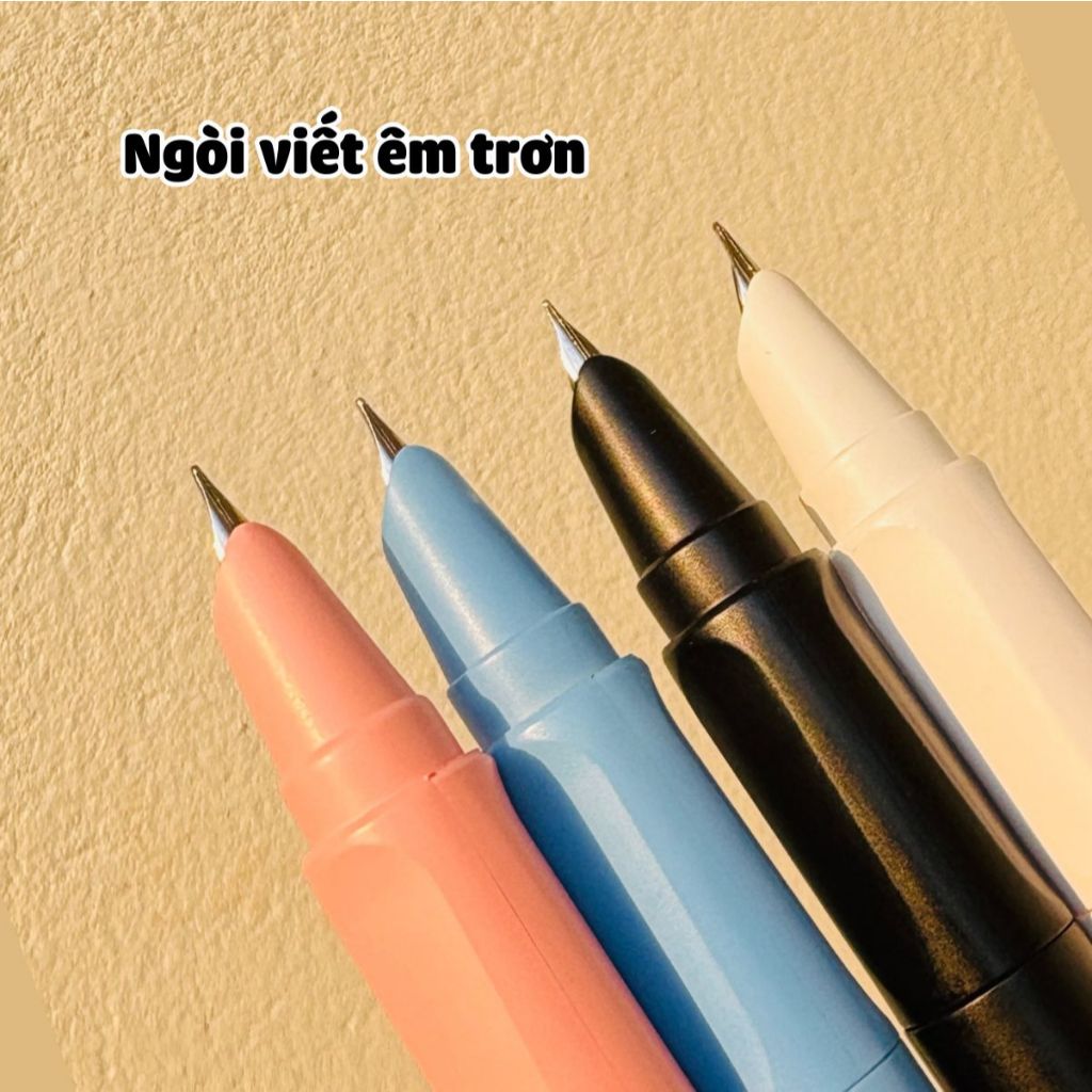 Bút Máy Bấm Kim Tinh  KT08 - 01 "Mới, Nét chữ 0.38mm, Viết Êm Trơn, Thân Nhẹ, Có Định Vị Tay Cầm, Dùng Được Mực Bơm Và Ố