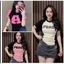 Áo Thun Ngắn Tay Basic Xinh Xắn In Peace From Đẹp Tôn Giáng Ôm Body Chất Cotton Xịn Mềm Mịn Siêu Co Dãn