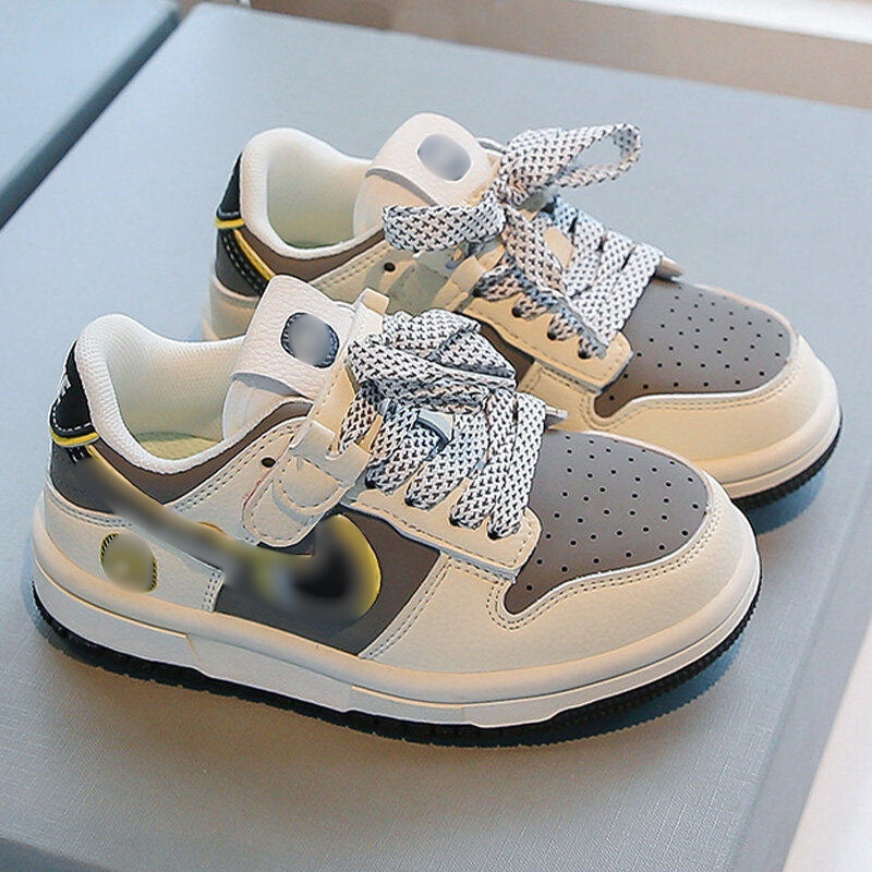 [M150] Giày Sneaker Trẻ Em Phối Màu Gray-Yellow Năng Động - Giày Thể Thao Cho Bé Đi Học, Đi Chơi Cực Êm Chân TH Kids