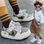Giày Sneaker Trẻ Em Phối Màu Gray-Yellow Năng Động - Giày Thể Thao Cho Bé Đi Học, Đi Chơi Cực Êm Chân TH Kids