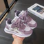 Giày Thể Thao Bé Gái Màu Tím, Sneaker Trẻ Em Êm Nhẹ, Đế Cao Su Chống Trơn Trượt TH Kids