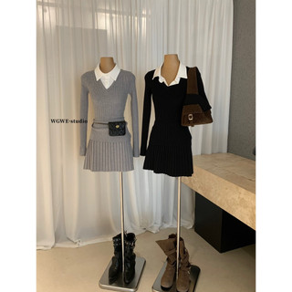𝐏𝐡𝐢𝐞𝐧 𝐖𝐆𝐖𝐄 | (Sẵn) W8458 Set Len Áo Polo Chân Váy Ly Chữ A