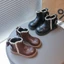 Bốt Bé Gái Cổ Ngắn Đính Nơ Sang Chảnh - Giày Bốt Trẻ Em Da Mềm Viền Ren Phong Cách Hàn Quốc TH Kids