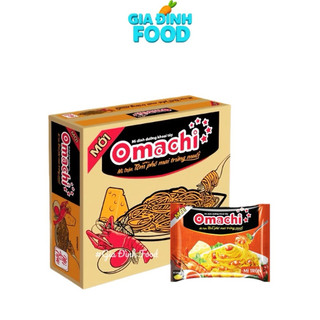 [THÙNG 30 gói] Mì trộn Omachi Spaghetti/ Thịt xiên nướng/ Xốt tôm phô mai trứng muối - Gói 82gr