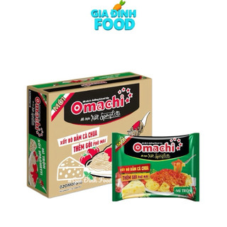 [THÙNG 30 gói] Mì trộn Omachi Spaghetti/ Thịt xiên nướng/ Xốt tôm phô mai trứng muối - Gói 82gr