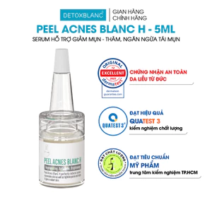 SERUM MỤN PEEL ACNES BLANC - H 5ml DETOX BLANC(hỗ trợ mụn ẩn,viem, thâm..)