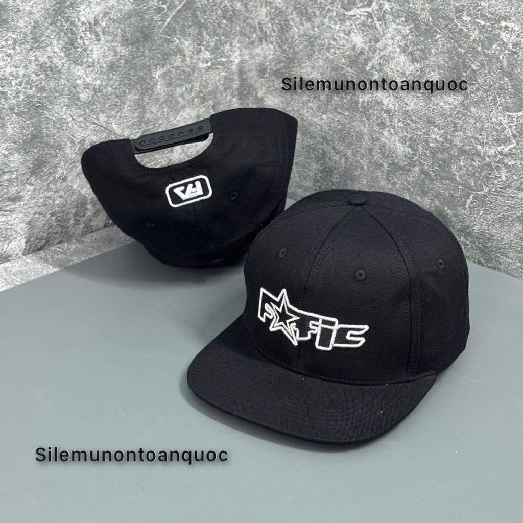 Mũ hiphop FA sao khoá nhựa bấm - Nón lưỡi trai kaki mỏ bằng thêu fatic thời trang nam nữ mang ngược