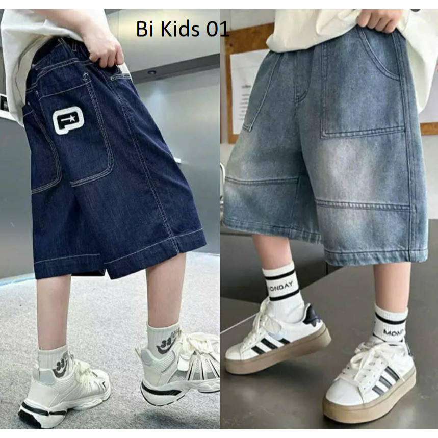 ( 15 - 62 kg ) QUẦN SHORT JEANS PHOM NGỐ LỬNG BÉ TRAI PHONG CÁCH NĂNG ĐỘNG CÁ TÍNH