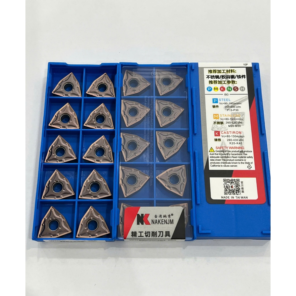 Chip W08 Đài Loan tiện thép inox rất ngọt