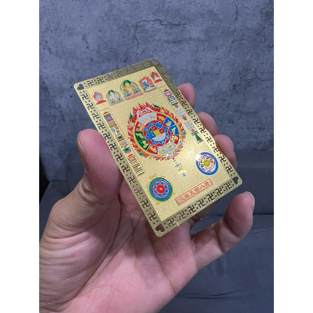 Kim bài KHAI VẬN Văn Thù Cửu Cung ( văn hoá mật tông tây tạng)