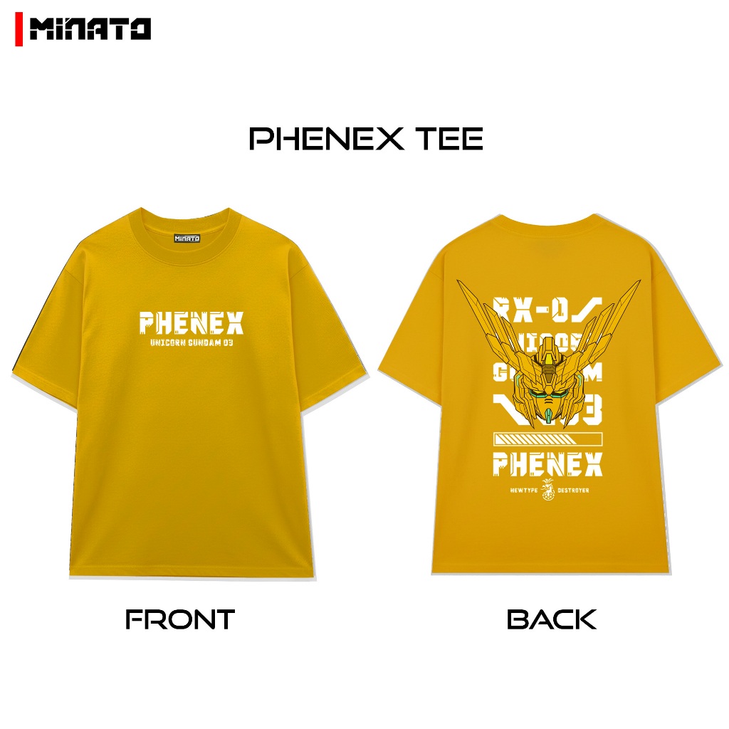 Áo thun Phenex G.U.N.D.A.M Nam Nữ Unisex Form Rộng Oversized