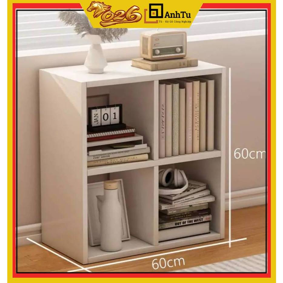Kệ sách để sàn phong cách tối giản