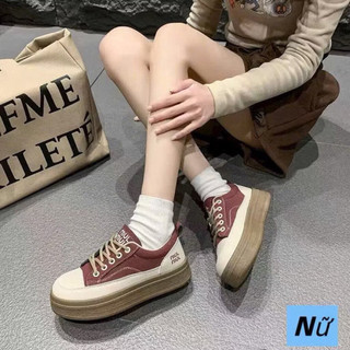 Giày thể thao chất da chữ Muimui xinh