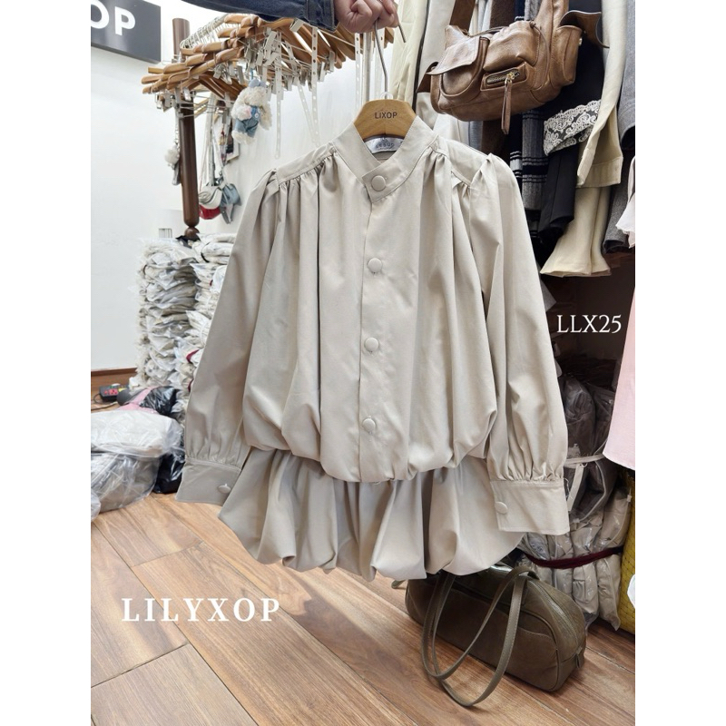 THUYDUONGZOO - SET JUM KAKI CHÂN VÁY BÍ BỒNG TIỀU THƯ DÀY DẶN SẴN