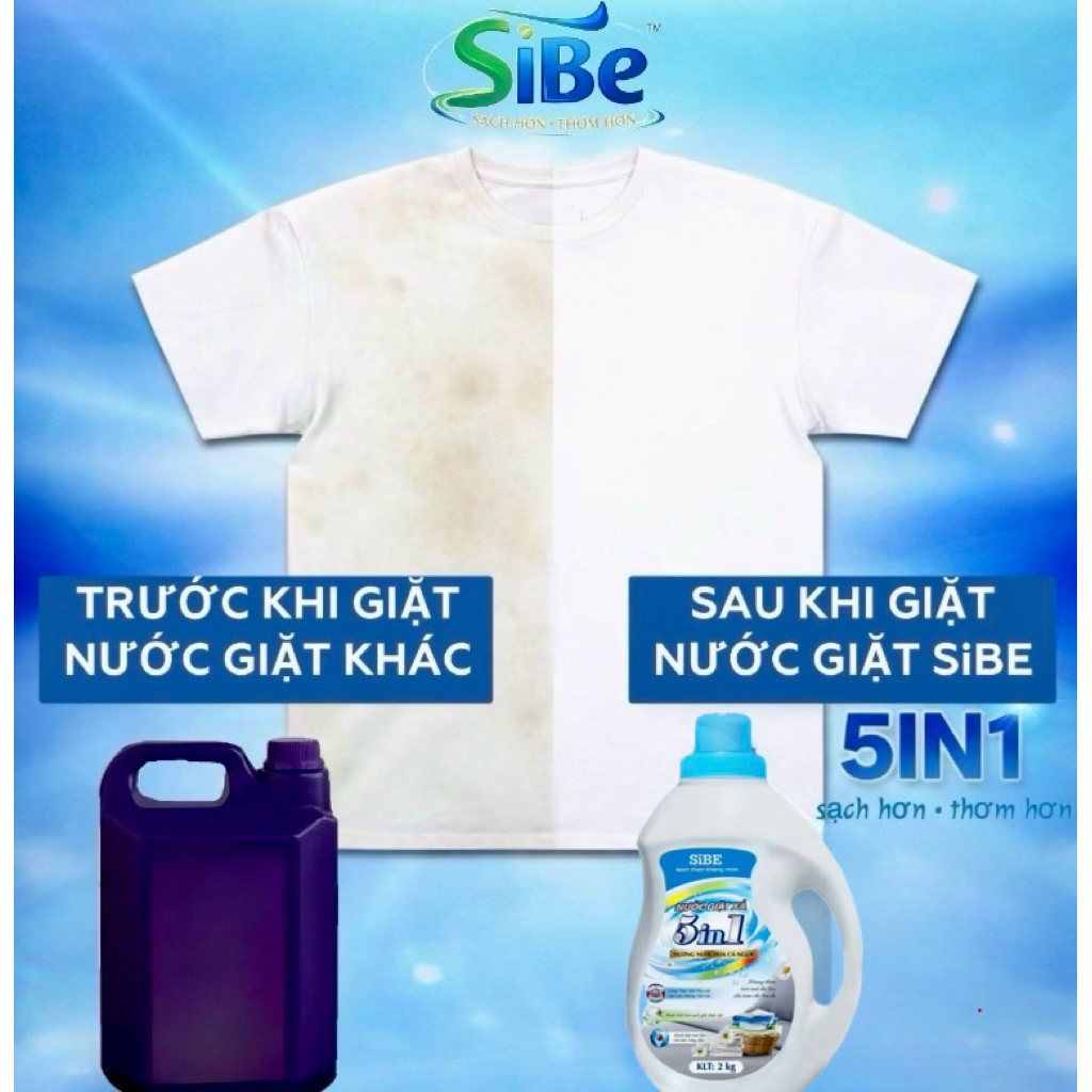 Nước giặt xả SiBE uy tín từ chất lượng