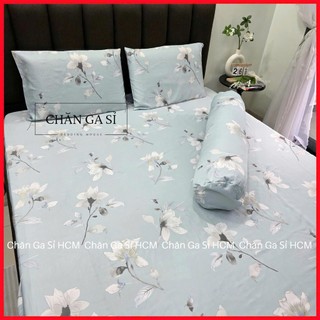 🧧Ảnh Thật🧧Bộ Ga Gối 4 Món Lụa Việt Thái Nằm Mát, Mềm Mại, Giá Rẻ, Màu Sắc Sang Trọng_Chăn Ga Sỉ HCN