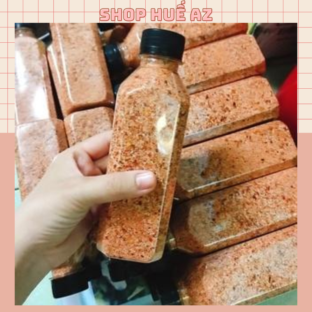 COMBO 2 CHAI - Muối ớt rang nhà làm 350g - Đậm đà vị ớt Huế - Chấm trái cây siêu ngon