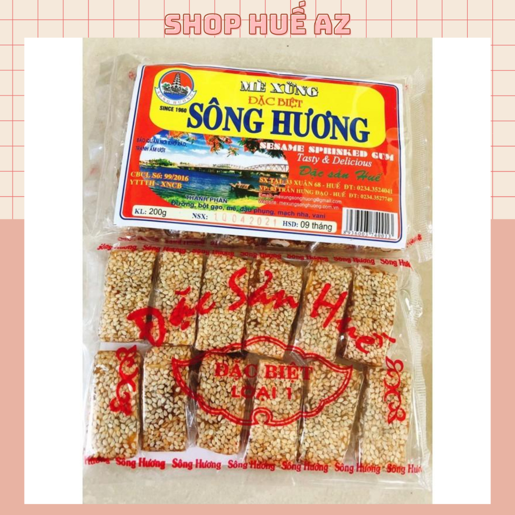 Mè Xửng dẻo Sông Hương 200g - Đặc sản Huế