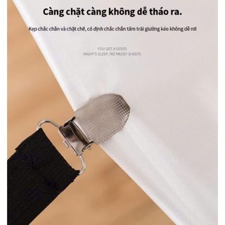 🛑SIÊU RẺ🛑Bộ 4 Cái Kẹp Ga Nệm Giúp Ga Luôn Căng Phẳng, Sang Đẹp, Không Đùng Nhăn _ Chăn Ga Sỉ HCM