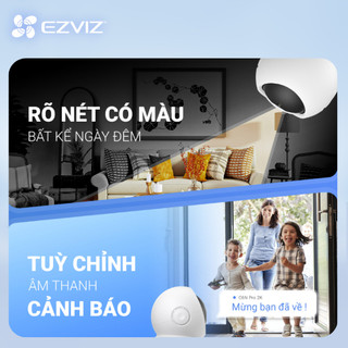 Camera Wifi Trong Nhà EZVIZ H6C Pro G1 C6N Pro 3MP 5MP 8MP Độ Phân Giải 2K 3K 4K, Đàm Thoại 2 Chiều, Quay Quét 360 Độ