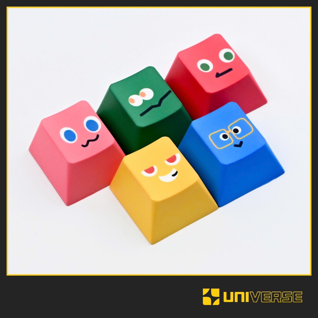 Keycap Lẻ 5 Nút Keycap Biểu cảm vui nhộn R4 Keycap PBT Cherry Profile ...