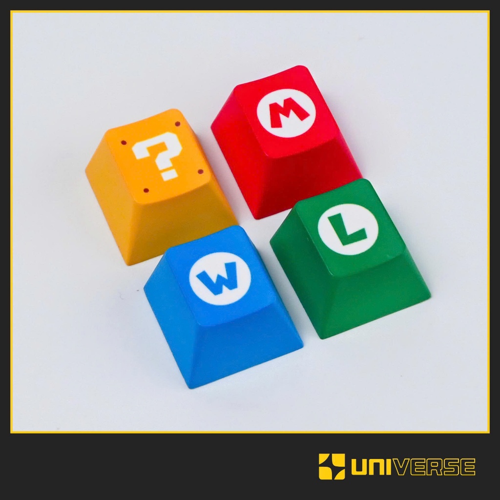 Keycap Lẻ 4 Nút Keycap Mario R4 Keycap PBT Cherry Profile In Dyesub ...