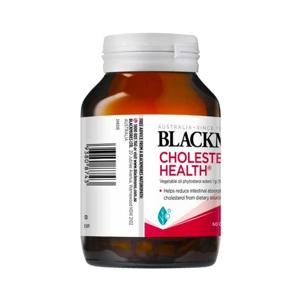 [BLACKMORES] Viên Uống Hỗ Trợ Giảm Cholesterol Ngăn Ngừa Các Triệu Chứng Tim Mạch Blackmores Cholesterol Health Lọ 60 Vi