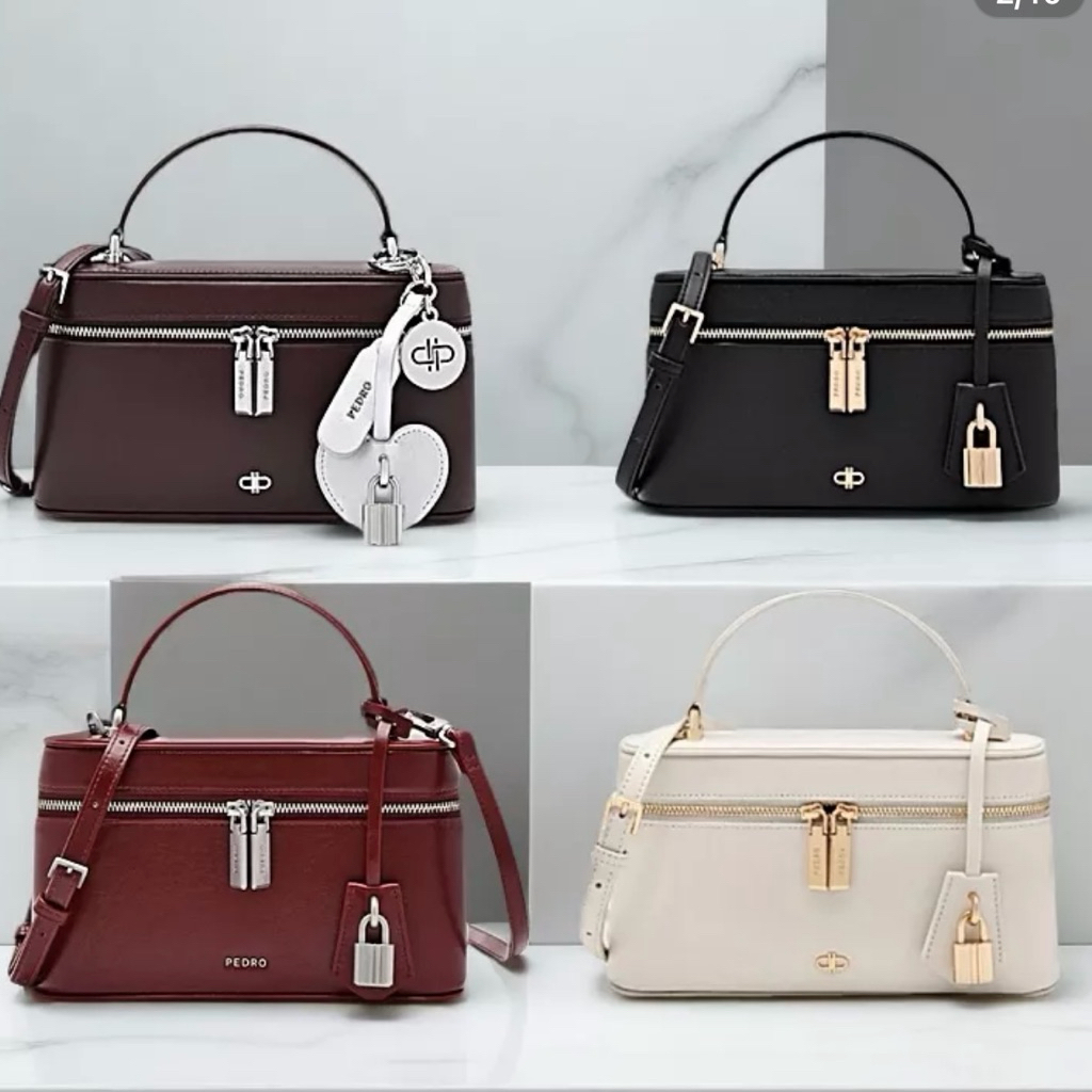 Túi Cốp P da trơn mẫu mới 2025 hàng Full box size 19cm vừa ĐT