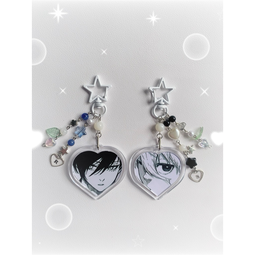 Móc khoá in ảnh theo yêu cầu phối charm | keychain | ktrynnk
