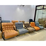 Ghế Bập Bênh Đôi 2 Người Da PU Khung Sắt Sơn Tĩnh Điện Ngả Lưng 5 Cấp Có Kê Chân Massage Tặng Giá Đỡ Điện Thoại — ảnh 2