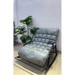 Ghế Bập Bênh Đôi 2 Người Da PU Khung Sắt Sơn Tĩnh Điện Ngả Lưng 5 Cấp Có Kê Chân Massage Tặng Giá Đỡ Điện Thoại — ảnh 7