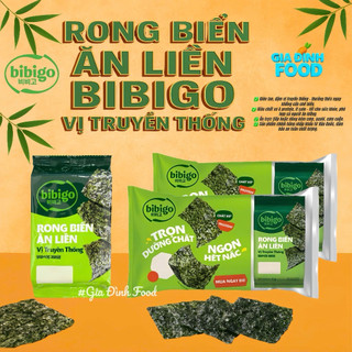 [Hàng mới] RONG biển ăn liền Bibigo vị truyền thống/ muối hồng/ BBQ