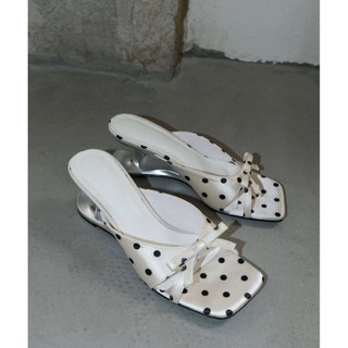 Giày cao gót chấm bi nữ “ Polka Dot Bow Heels”