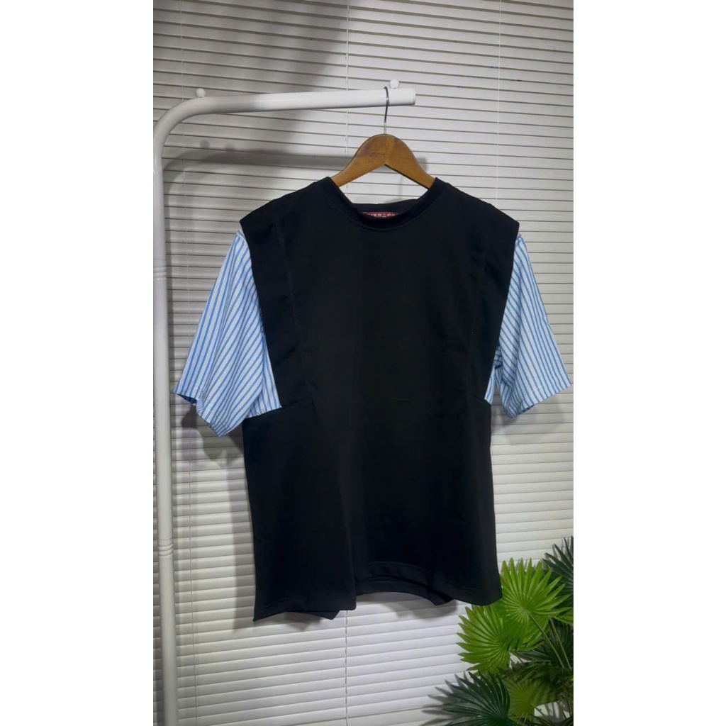 Áo thun Style Cổ tròn Áo phông lai ICVCVNI Unisex SALE