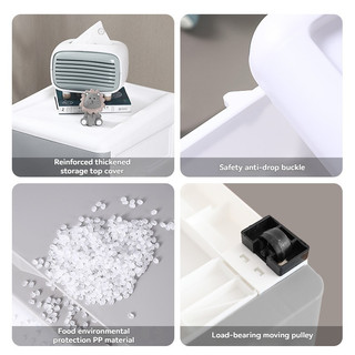 Tủ Ngăn Kéo Nhiều Tầng PP Dày Bền - Tủ Bên Giường Ngủ Phòng Ngủ - Chống Bụi Lưu Trữ Tiện Lợi