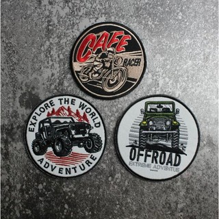 Patch xe địa hình Jeep_Off road_dã ngoại_phượt_dán quần áo _ba lô _tactical