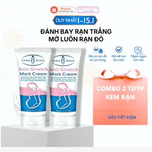 Combo 2 Tuýp Kem Mờ Rạn Da Anti Stretch Dưỡng Ẩm, Hỗ Trợ Cải Thiện Thâm, Rạn Da Cho Mẹ Bầu Sau Sinh Và Tuổi Dậy Thì